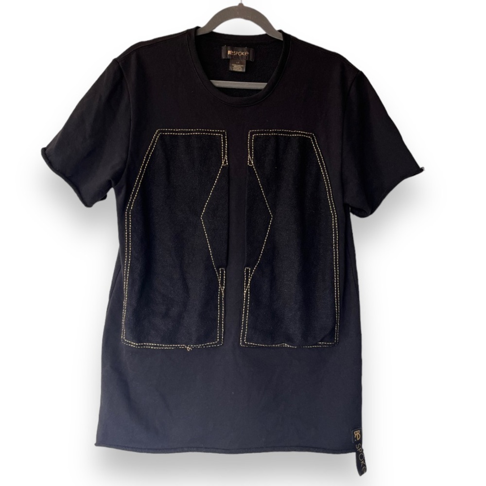 Be.Spoke Black Minimalist Cotton Blend unisex Streetwear T-Shirt